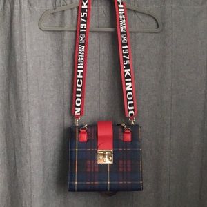Plaid Bag with Gold details